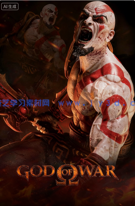 奎托斯Kratos站姿《战神》游戏角色雕刻手办3D打印模型(图1) 奎托斯Kratos站姿《战神》游戏角色雕刻手办3D打印模型(图1)