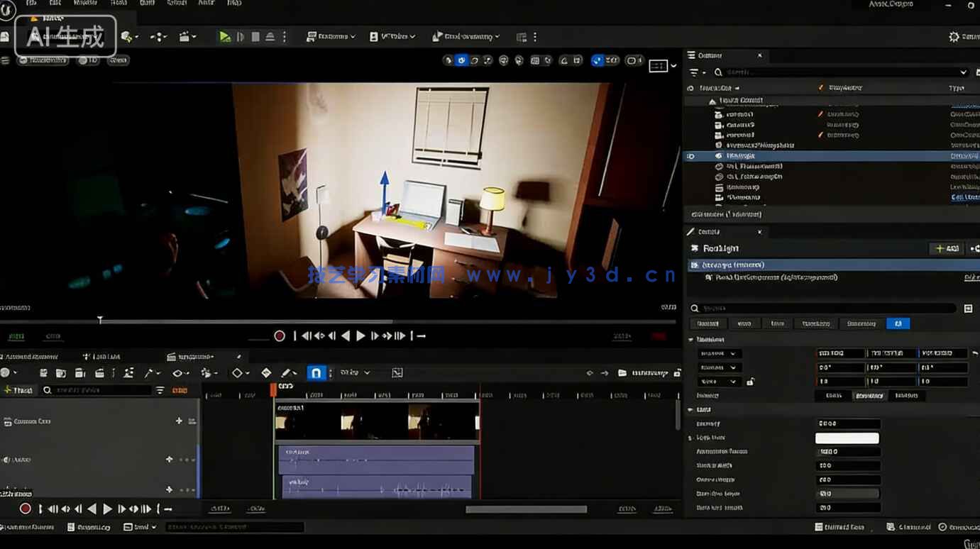 【中文字幕】UE5与MetaHuman电影级角色动作捕捉动画短片制作视频教程(图4) 【中文字幕】UE5与MetaHuman电影级角色动作捕捉动画短片制作视频教程(图4)