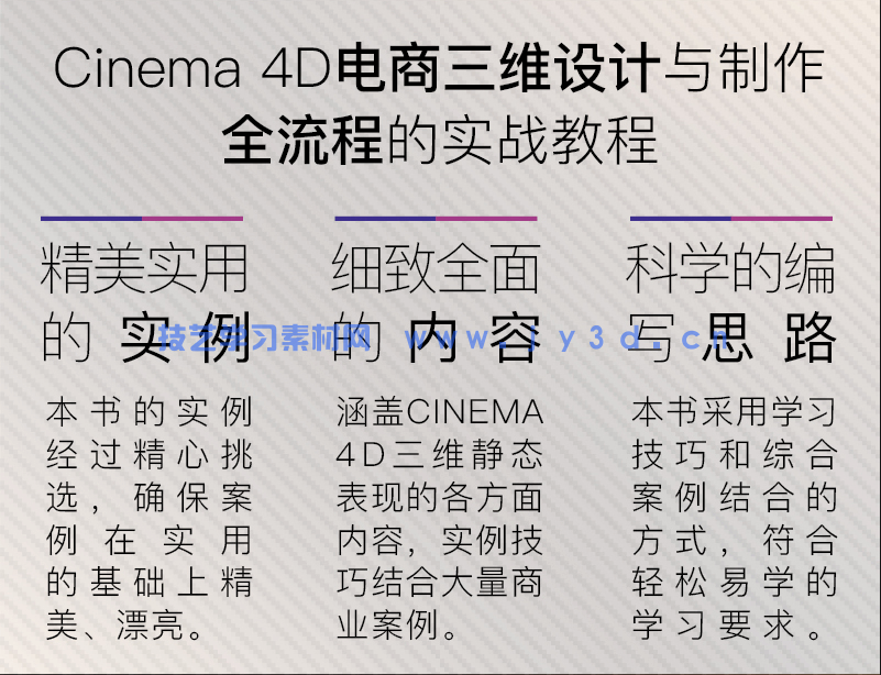 新印象—CINEMA 4D电商设计基础与实战(全视频微课版)(图6) 新印象—CINEMA 4D电商设计基础与实战(全视频微课版)(图6)