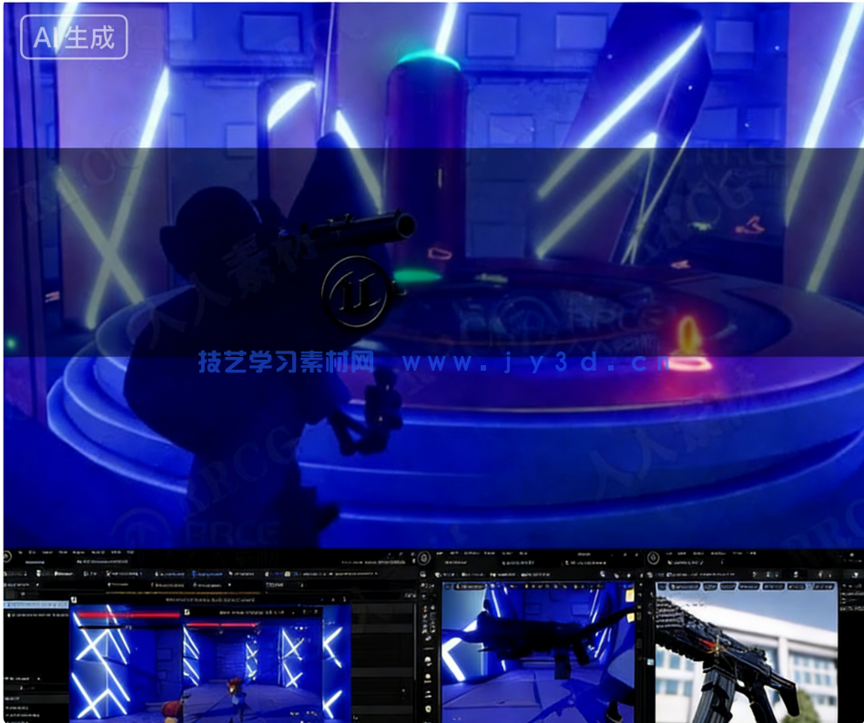 【中文字幕】UE5与C++多人联机射击游戏开发完整制作流程(图6)
