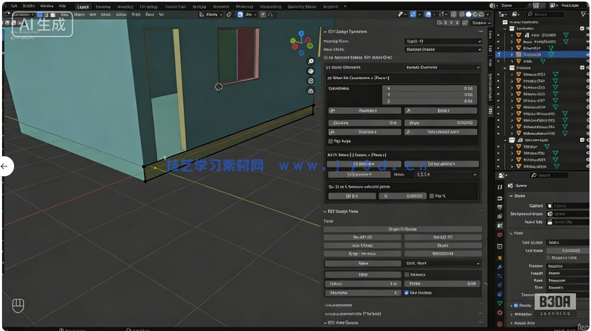 【中文字幕】Blender建筑工程与3D打印精准建模视频教程(图3)