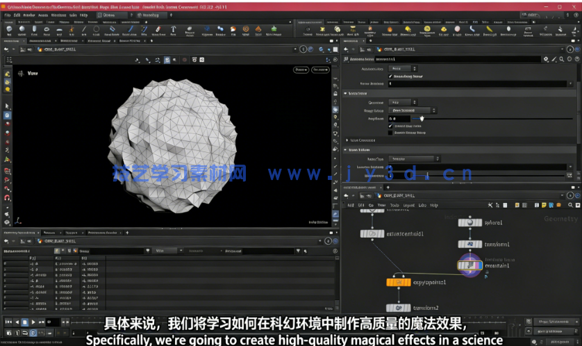 Houdini科幻环境电流与能量特效制作视频教程(图2)