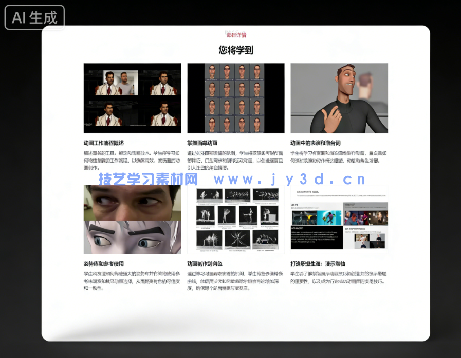 《双城之战》大师讲解角色面部表情动画叙事技术视频(图5)