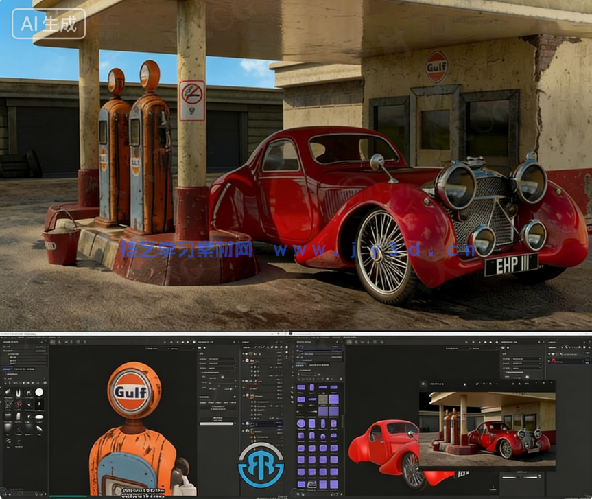 Substance 3D Painter影视级场景材质制作全流程视频(图6) Substance 3D Painter影视级场景材质制作全流程视频(图5)