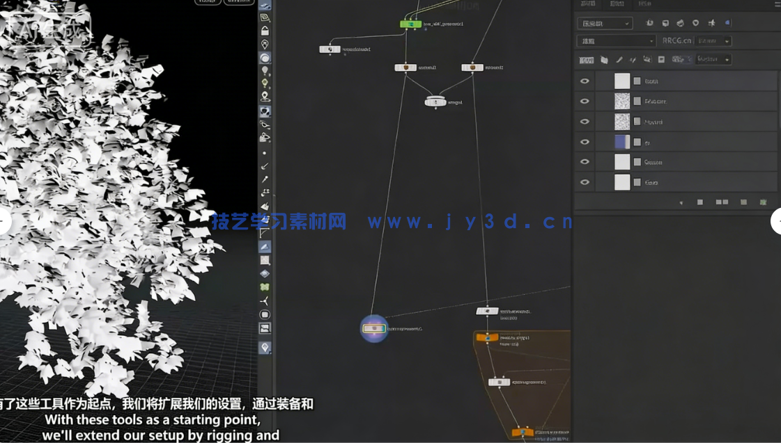 Houdini中KineFX和Labs Tree Tools插件创建程序化树(图3)