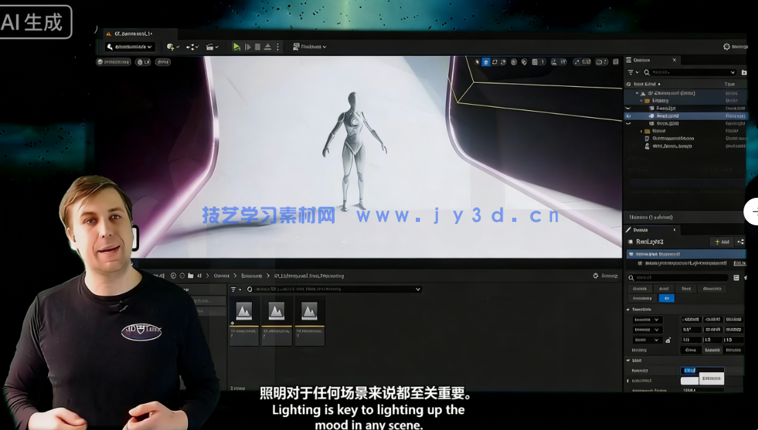 UE5沉浸式游戏场景设计实战训练视频教程(图9) UE5沉浸式游戏场景设计实战训练视频教程(图9)