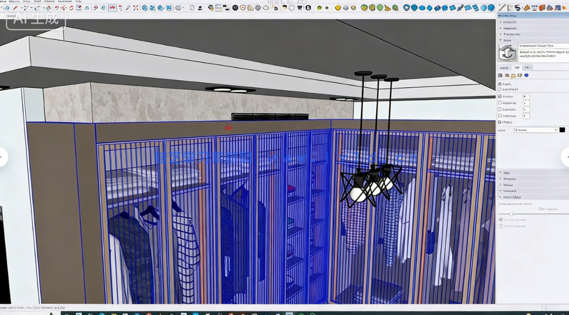 Enscape与SketchUp卧室室内可视化渲染技术视频教程(图2)