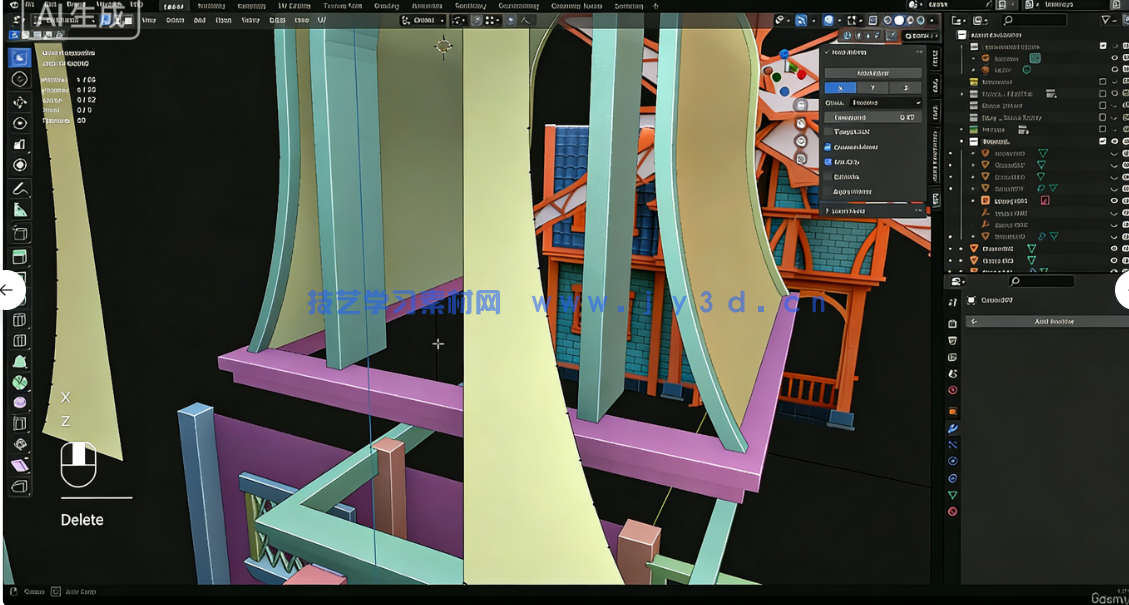 Blender与UE5塞尔达游戏场景完整制作流程视频教程(图6)
