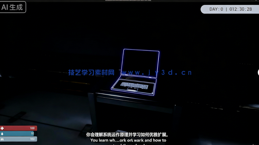 UE5蓝图系统制作月球基地生存游戏视频教程(图9)