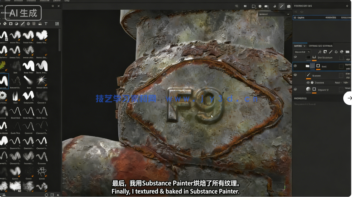 【中文字幕】Blender破旧发动机引擎制作全流程视频教程(图5)
