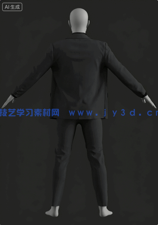[服装首饰] 男性西装男士服装Marvelous Designer和CLO 3D项目文件3D模型(图5)