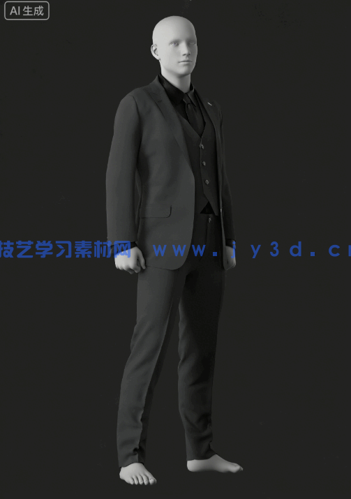[服装首饰] 男性西装男士服装Marvelous Designer和CLO 3D项目文件3D模型(图7)