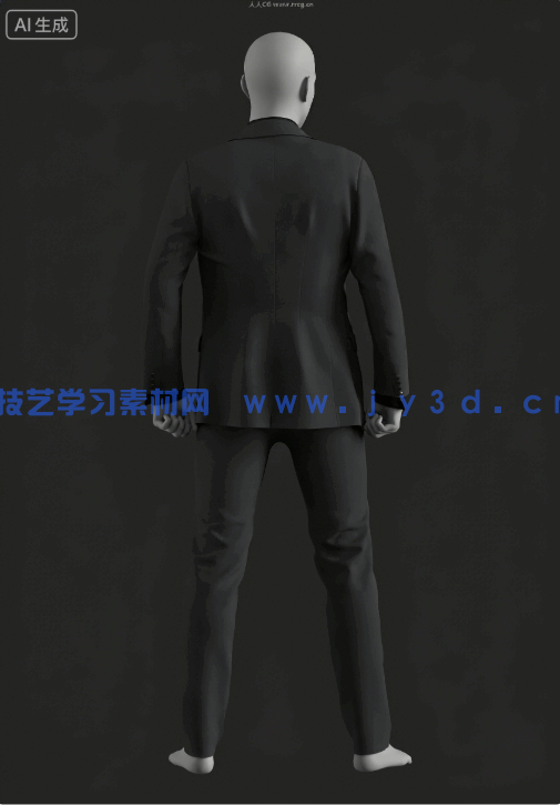 [服装首饰] 男性西装男士服装Marvelous Designer和CLO 3D项目文件3D模型(图6)