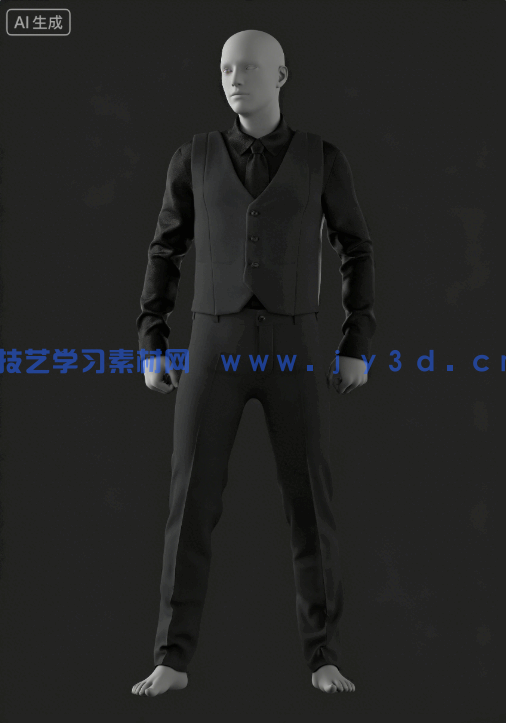 [服装首饰] 男性西装男士服装Marvelous Designer和CLO 3D项目文件3D模型(图9)