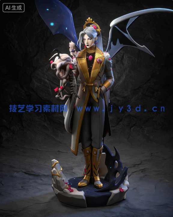 [3D打印人物] 卡俄斯Chaos《哈迪斯》游戏角色雕刻手办3D打印模型(图4)