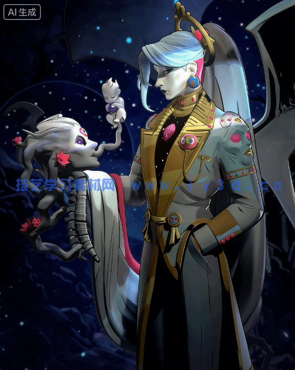 [3D打印人物] 卡俄斯Chaos《哈迪斯》游戏角色雕刻手办3D打印模型(图2)