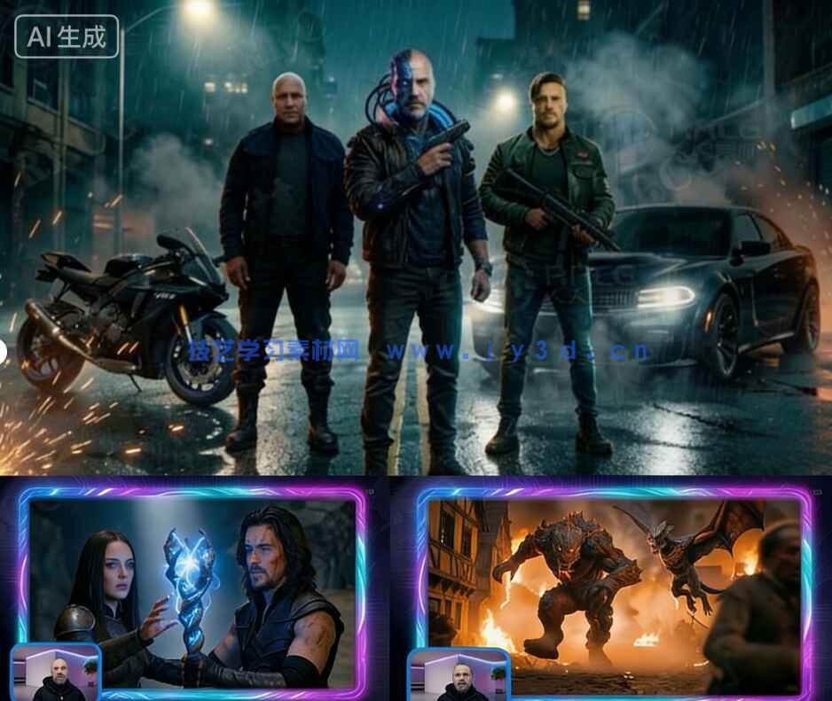 【中文字幕】国外大神电影级AI短片系统化训练视频教程(图3)