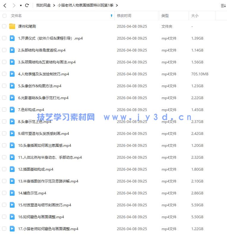 小猫老师人物氛围插图特训班第1季2026年(图1) 小猫老师人物氛围插图特训班第1季2026年(图1)