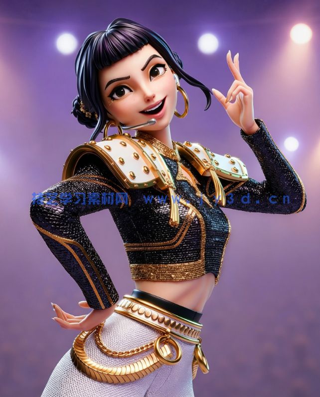 佐伊Zoey掐腰姿势《K-Pop恶魔猎人》动画角色雕刻手办3D打印模型(图1) 佐伊Zoey掐腰姿势《K-Pop恶魔猎人》动画角色雕刻手办3D打印模型(图1)