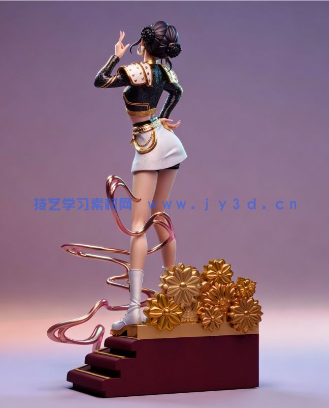 佐伊Zoey掐腰姿势《K-Pop恶魔猎人》动画角色雕刻手办3D打印模型(图4) 佐伊Zoey掐腰姿势《K-Pop恶魔猎人》动画角色雕刻手办3D打印模型(图4)