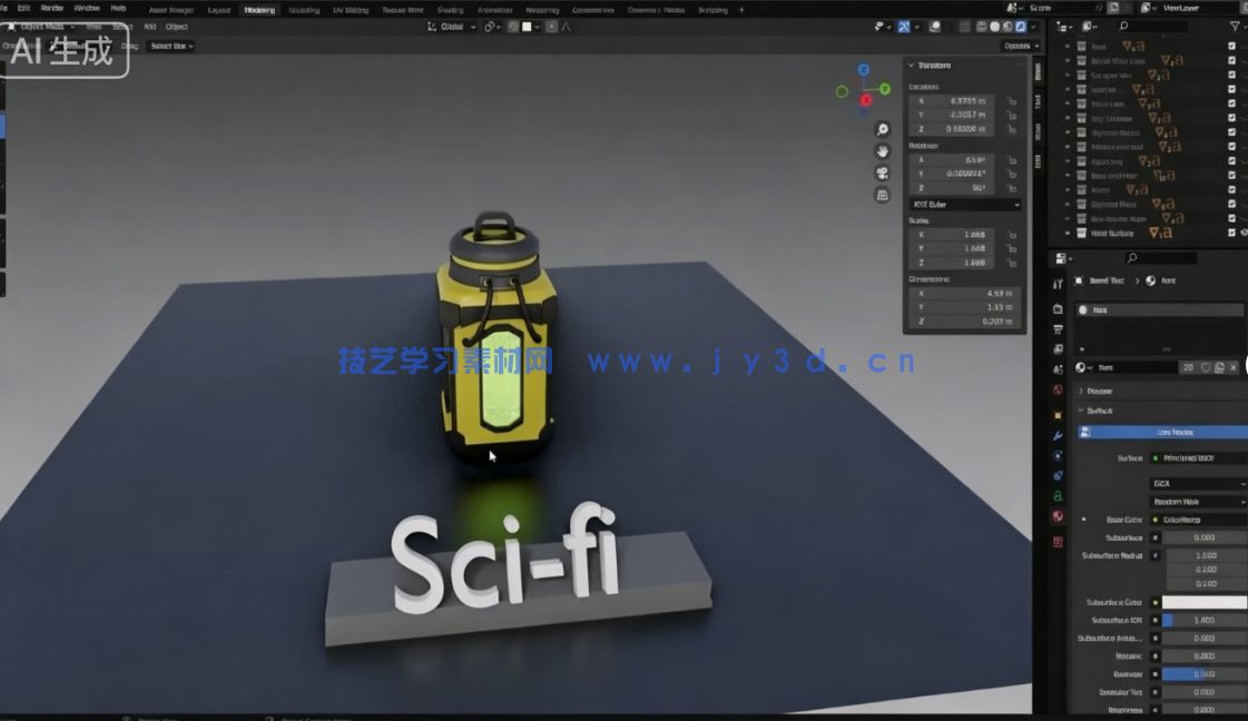 【中文字幕】Blender 20个实战项目零基础建模实例训练视频教程(图3) 【中文字幕】Blender 20个实战项目零基础建模实例训练视频教程(图3)