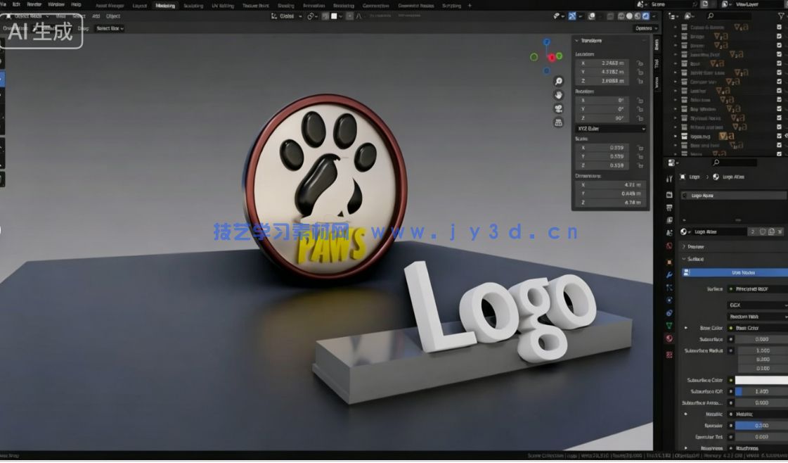 【中文字幕】Blender 20个实战项目零基础建模实例训练视频教程(图2) 【中文字幕】Blender 20个实战项目零基础建模实例训练视频教程(图2)