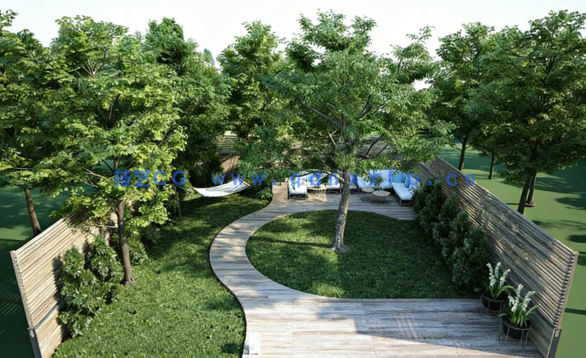 Evermotion Archmodels Vol 212 庭院景观3D模型(图2)