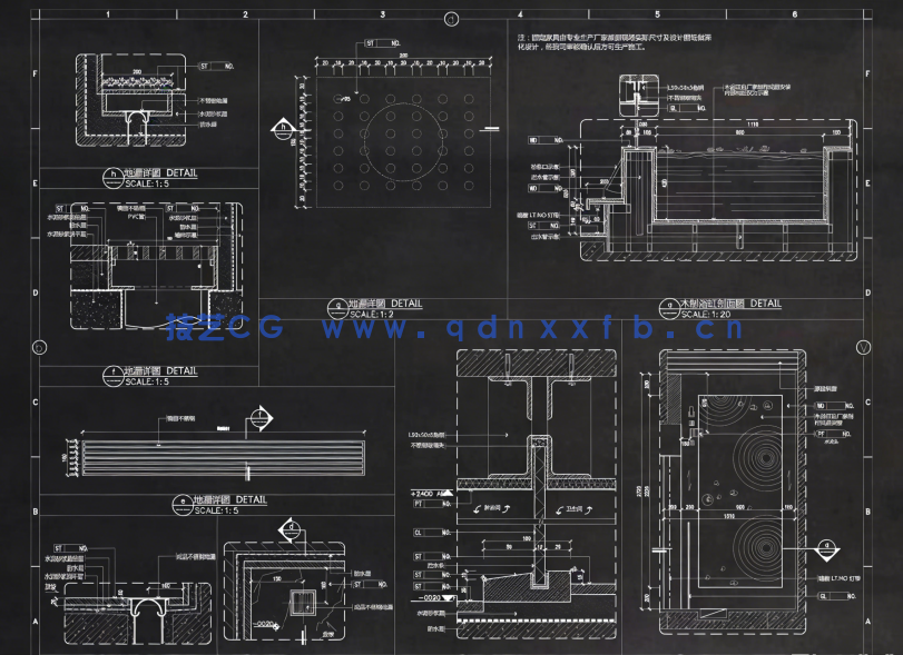  80个卫生间CAD节点大样详图合集(图4)