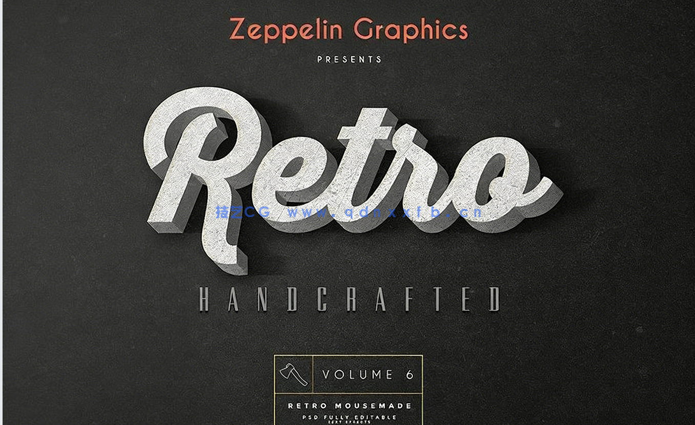 150组超炫3D立体创意设计PSD字模合集(图4)