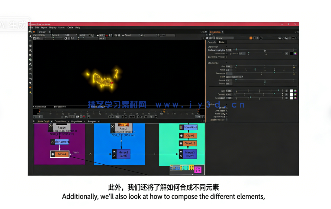 Houdini科幻环境电流与能量特效制作视频教程(图8)