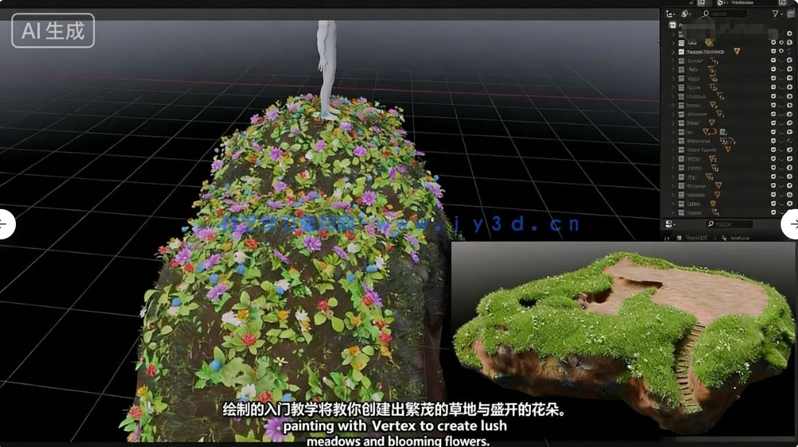 【中文字幕】Blender法师塔建筑环境场景完整制作流程视频教程(图11)