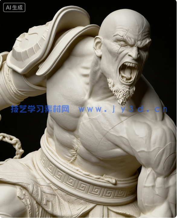 奎托斯Kratos站姿《战神》游戏角色雕刻手办3D打印模型(图11) 奎托斯Kratos站姿《战神》游戏角色雕刻手办3D打印模型(图11)